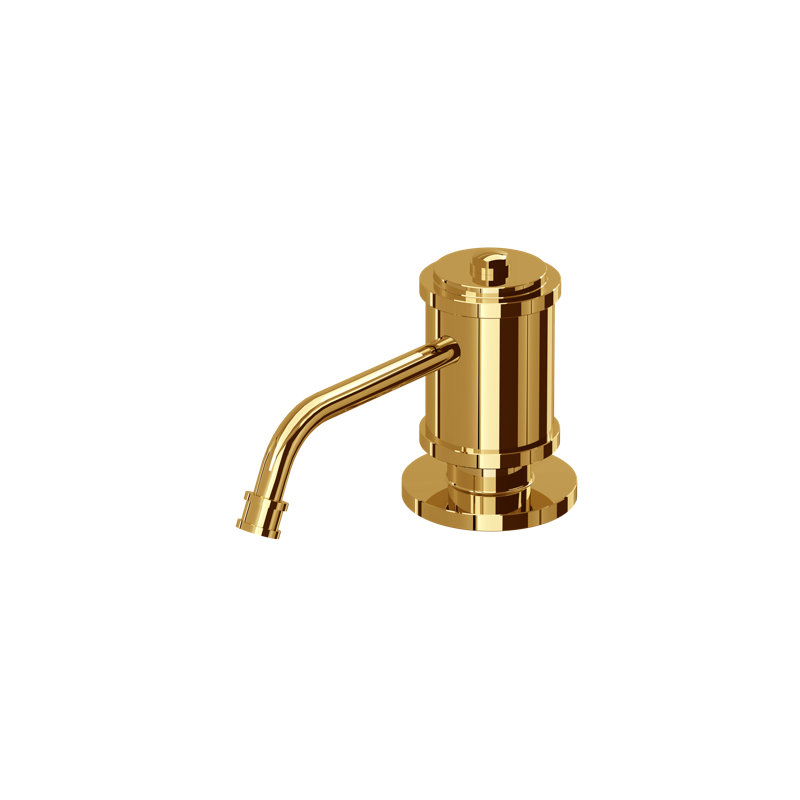 Soap Dispenser, Unlacquered Brass