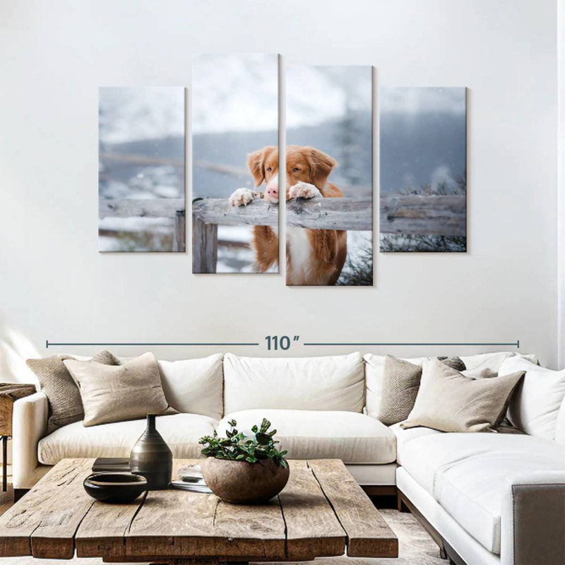 Brampt Watchful Toller Dog, 54'' H x 84'' W