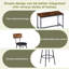 Pub High Dining Table Set, Industrial Style Pub Table, Pu Leather Bar Chairs-97893297-97893298-97893299
