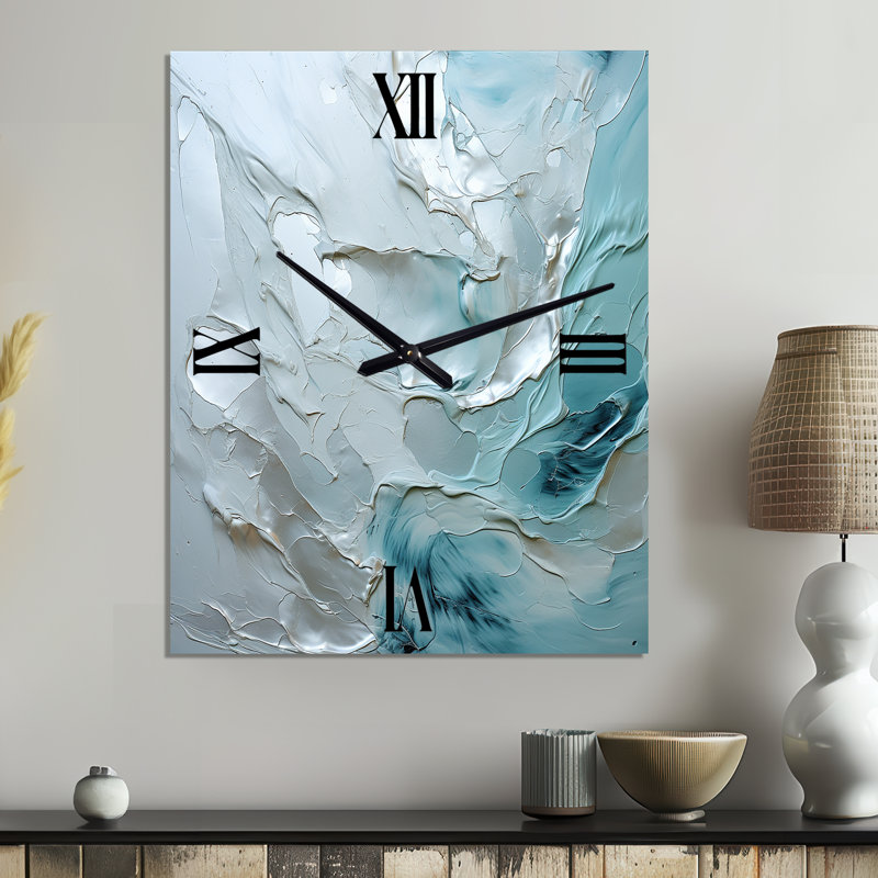 Horloge murale argentée, Petit