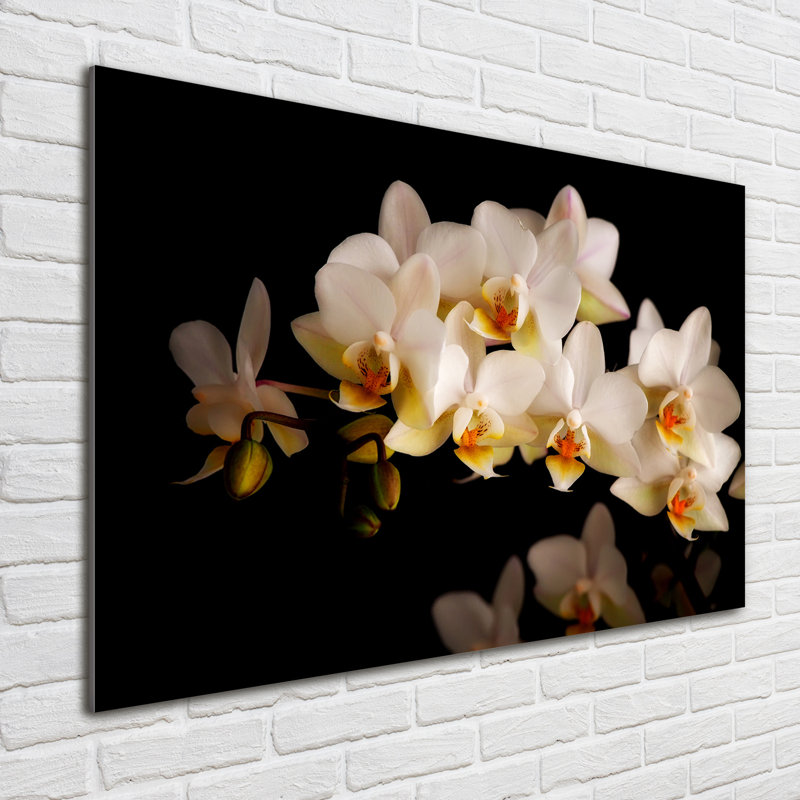 Orchid - No Frame Print on Glass