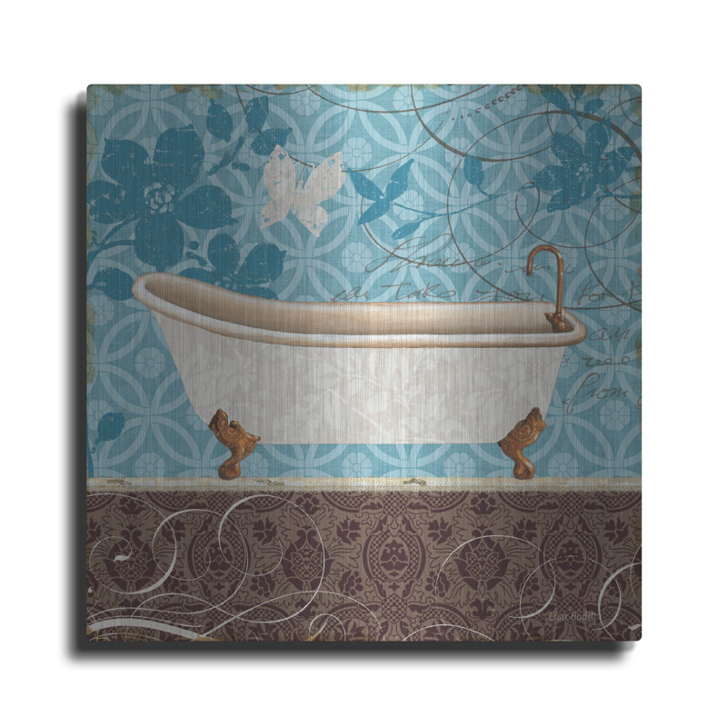 «August Motif Bath I» par Lisa Audit, August Wall®, art mural en métal, H 12 po x l 12 po