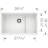 Precis Cascade SILGRANIT 29" Single Bowl Undermount Kitchen Sink with Colander - White-14516777