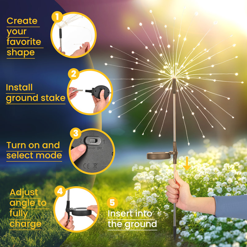 Stainless Steel Solar Powered Stainless Steel Pathway Light Pack