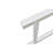 Outdoor Metal Patio Bench White - Frame With & Armrest, Rust-, Protected, Fits 2-3, Easy Assembly Process Garden Color , Holds To Put Together