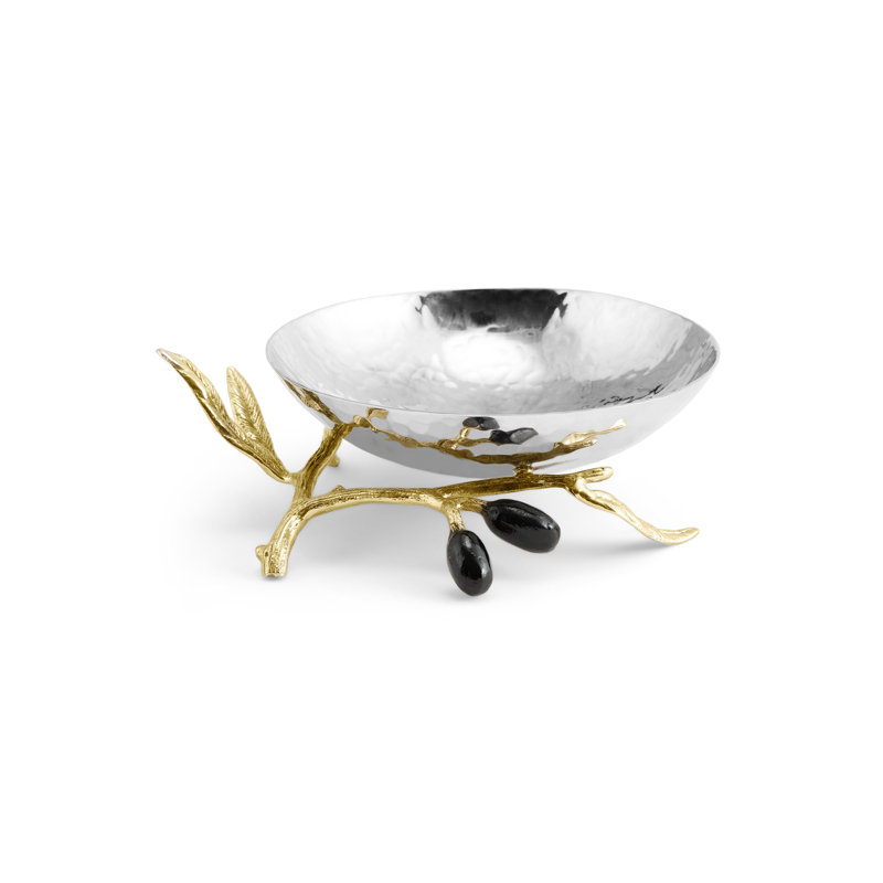 Olive Branch Handmade Dessert Bowl