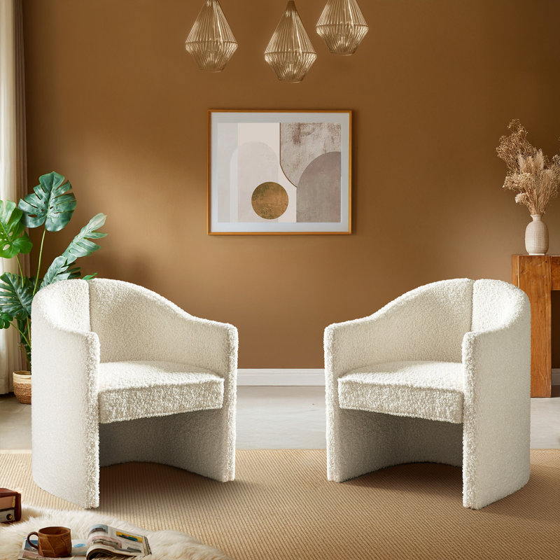 Ensemble de 2 chaises d'appoint décoratives Mirov