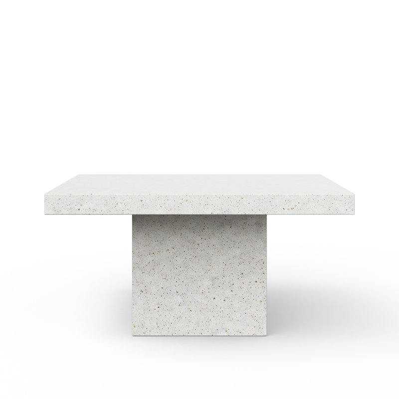 Kareen Bar & Counter Height Pedestal Dining Table, Dining Table (30" Height), Ivory Terrazzo