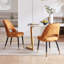 Chaise d'appoint rembourrée en velours (ensemble de 2)-599301122