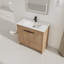 Meuble-lavabo simple 35,9 po avec plateau en céramique Oretha