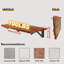 Table pliante murale avec supports robustes