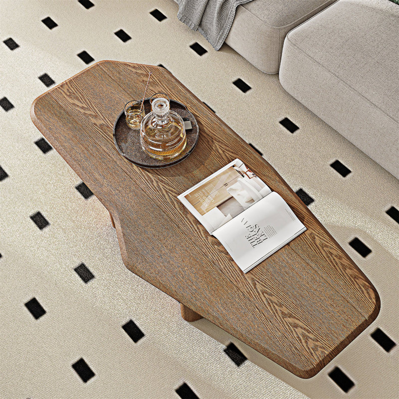 Free Form Wood Coffee Table
