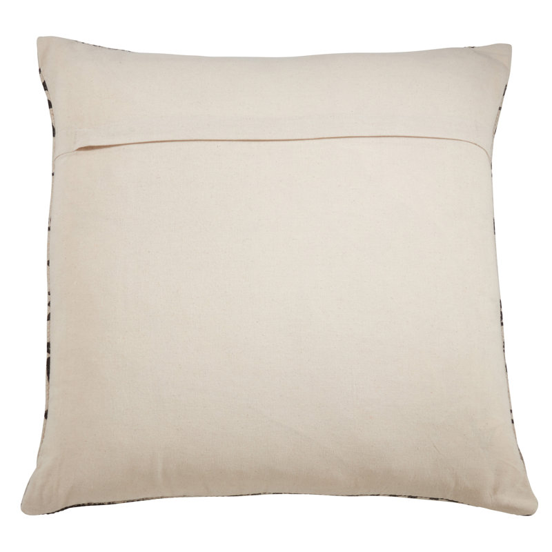 Natural Mud Cloth Pattern Cotton Throw Pillow Cover, 22 in