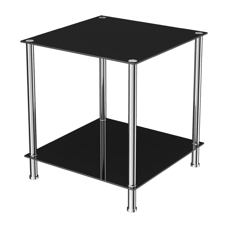 Markle Glass Top End Table