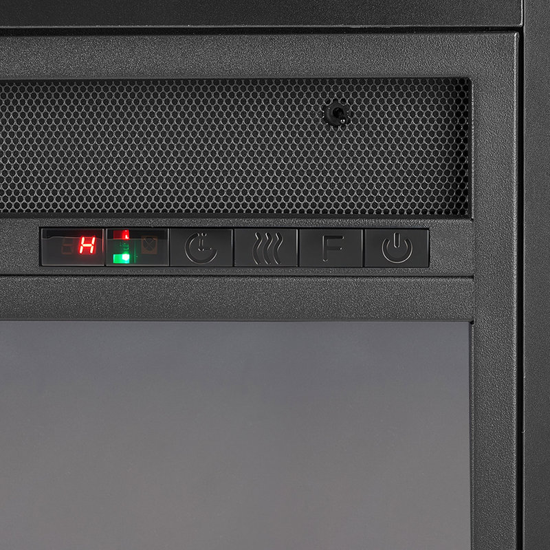 Fausse cheminée autoportante de 75 pouces, 1500 W, 5120 BTU, effet de flamme 3D, luminosité réglable, protection contre la surchauffe, foyer électrique pour salon avec minuterie et télécommande, chambre à coucher