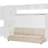 Full Size Bed White, & Shelves, - Space Saving, Suitable For Small Apartment And Living , Convenient Saving Areas-1893863857-1893863862