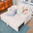 Naykin 2-Person Faux Fur Sofa Bed with Removable Cushion Cover-1034732970-1017162313