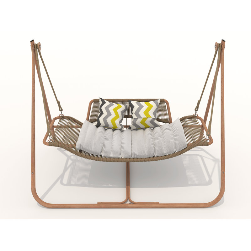 Sesalie Swing Chair with Stand,Capacity with Cushion Oversized Double Hammock Chair