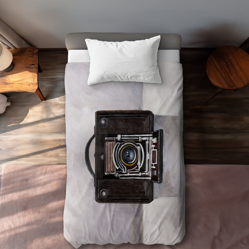 Old Camera Duvet Cover | Bedroom Miscellaneous Home Decor