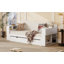 Lit de jour double avec bureau amovible, tiroirs de rangement et table d'appoint hydraulique, bleu-641067163-641067162