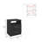 Napoles Nightstand , End Table, Side Table Superior Top, Two Drawers, One Shelf -Black-601608994