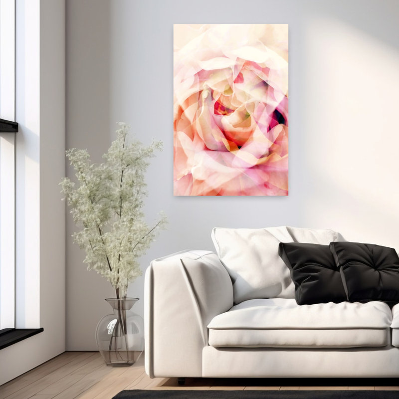 Art mural contemporain contemporain, H 36 po x l 24 po