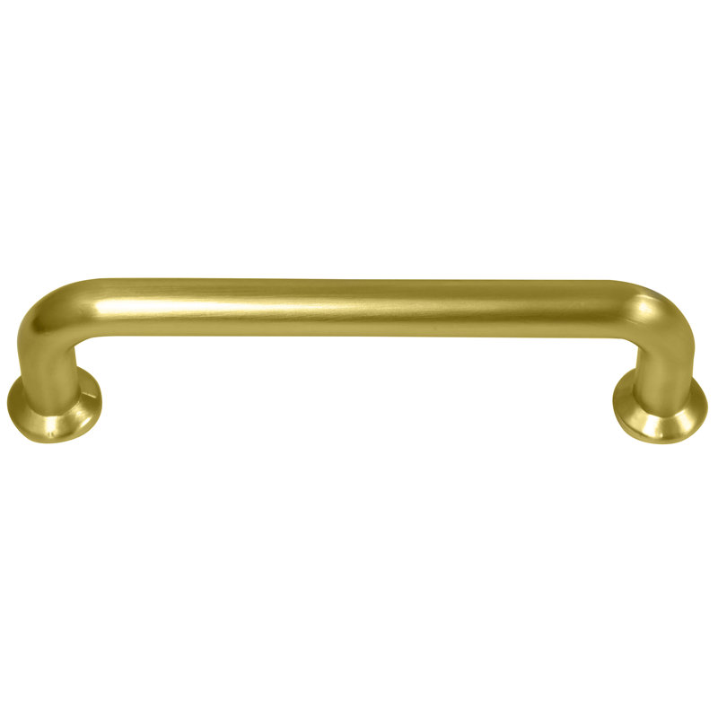 Bar / Handle Pull, Matte Brushed Brass, 5-3/64"