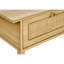 Table d'appoint simple à 2 niveaux de 18 pouces de largeur avec stratifié naturel et porte pour le salon de la chambre à coucher