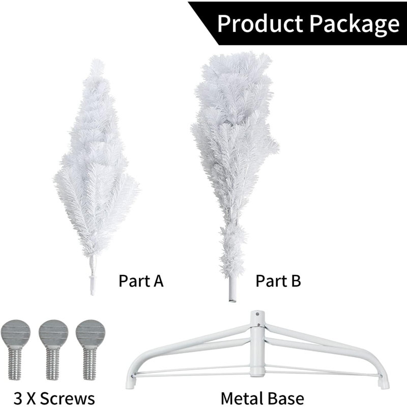 Metal Artificial Tree Stand For Max. Tree Height Under 6 Ft.