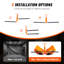 Steel Ceiling Mounted Adjustable Kayak Rack