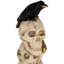 Décoration d'Halloween à DEL avec crâne et corbeau