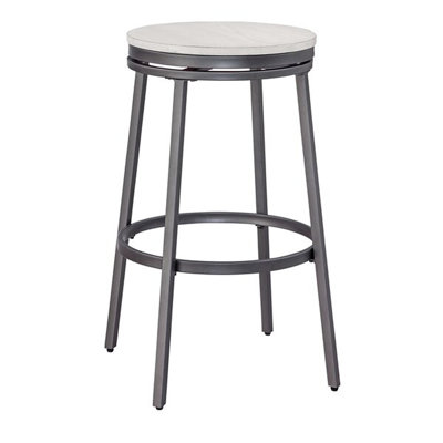 Deanna Backless Metal Swivel Stool