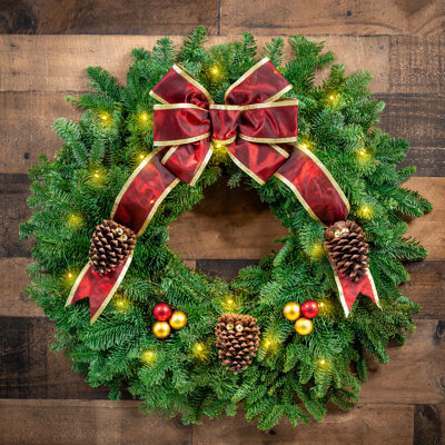 Fresh (Live) Fir 25'' Wreath