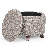 Upholstered Storage Ottoman Bench, Tufted Ottoman Footrest Round Footstool Foot Rest for Living Room-1188242644