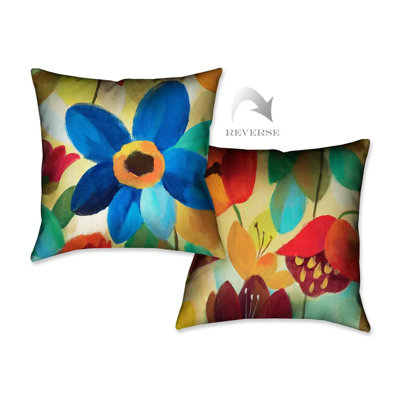 Summer Floral I Indoor Decorative Pillow
