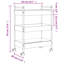 Watsonville Metal Bar Cart-466139545