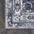 Lawton Modern Persian Vintage Medallion Light Gray/Navy Rug-470269933