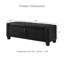 Banc rembourré capitonné avec rangement-129546599