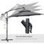 Raylee 295cm Lighted Cantilever Parasol-690134582