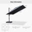 3m Square Cantilever Parasol-241200858