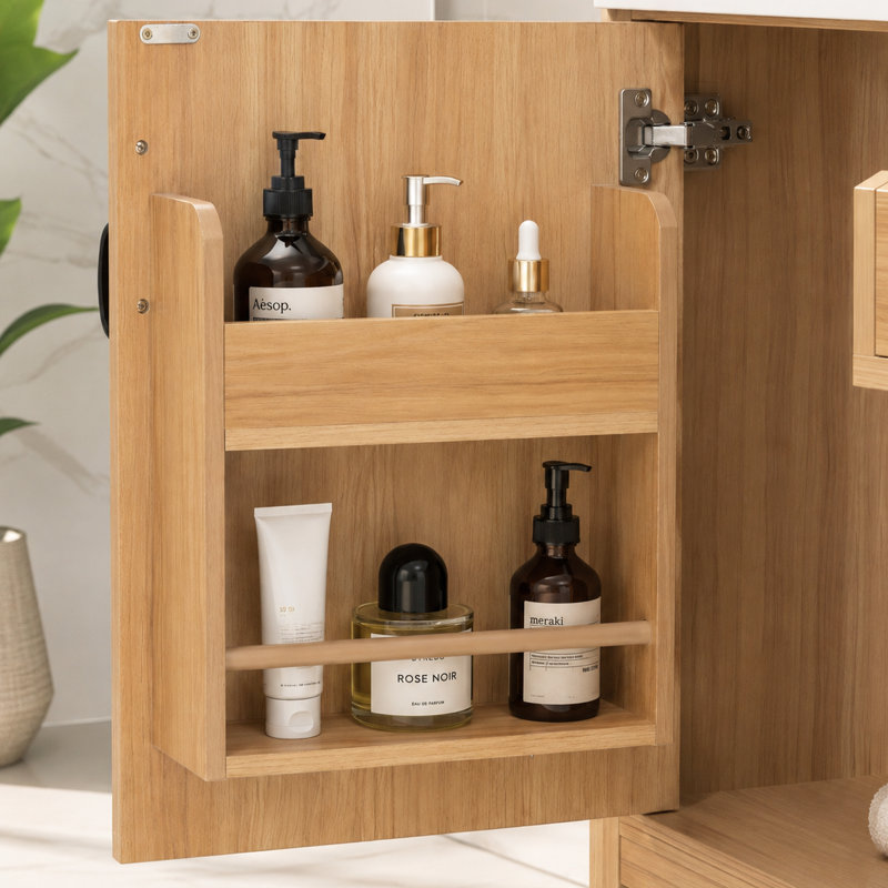 Meuble-lavabo en céramique avec 4 tiroirs Damarquis