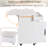 Kitchen Island with Trash Can Storage Cabinet, Kitchen Cart with Drop Leaf, Spice Rack, Towel Rack and Drawer, Rolling Kitchen Island on Wheels with Adjustable Shelf, White-1732062627