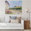 Fleurs de coquelicot par une campagne - peinture sur toile-67443098-67443099