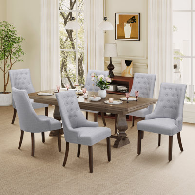 51cm H Tufted Fabric Upholstered Side Chair