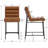 Mutsuo Upholstered Faux Leather Counter Stool with Metal Frame Chic Arm-less Counter Height Bar Stool for Coffee Bar/Kitchen Island-189656401