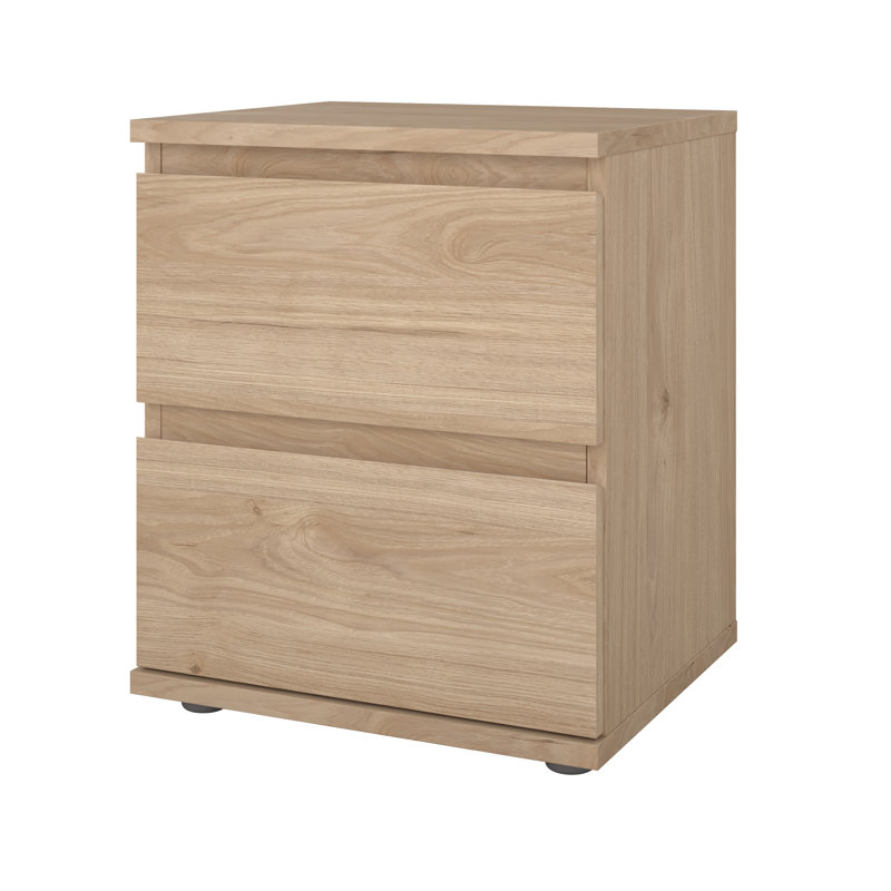 Wigdis 15.83"W 2 - Drawer Nightstand, Beige