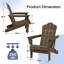 Chaise Adirondack en acier PEHD pliable-1833397271