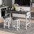 Ebern Designs Bar Table With Power Outlets Counter Height Table With Storage Compartments Wooden-239613865-239613862