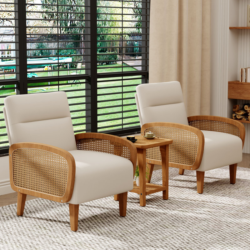 Upholstered Accent Chair, Beige