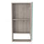 Medicine Single Door Cabinet 35" H, Two Interior Shelves, One External Shelf, Light Grey-1751804356